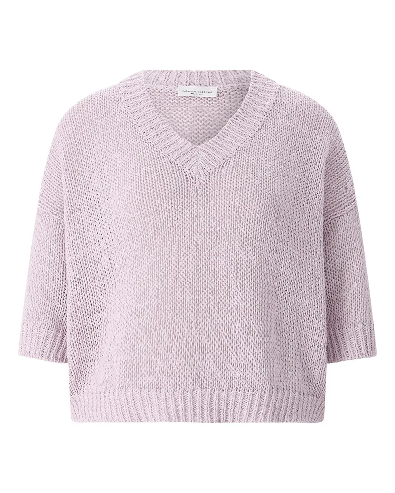 Roberto Collina Kurzarmpullover aus Baumwollmix 02