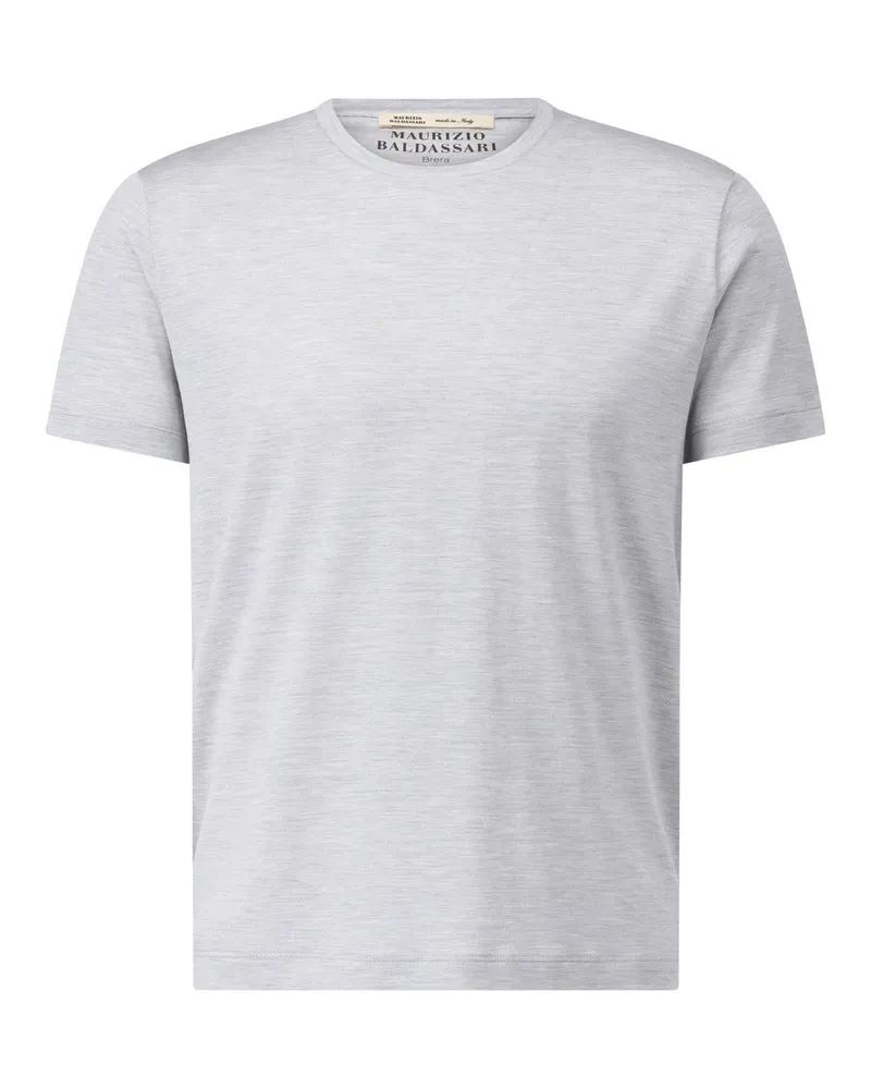 Maurizio Baldassari T-Shirt mit Seide Grau