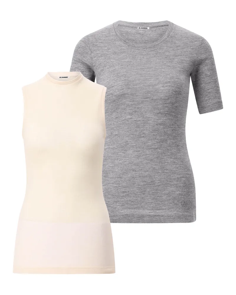 Jil Sander Set aus Tanktop & T-Shirt Multicolor