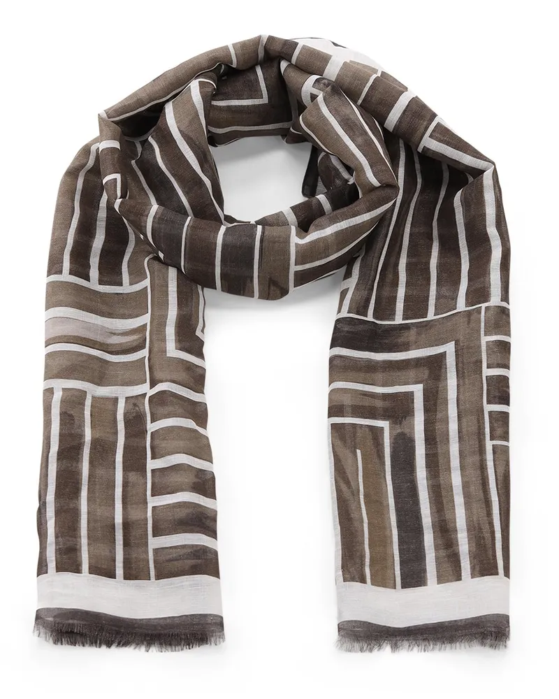 Altea Tuch mit Muster Braun