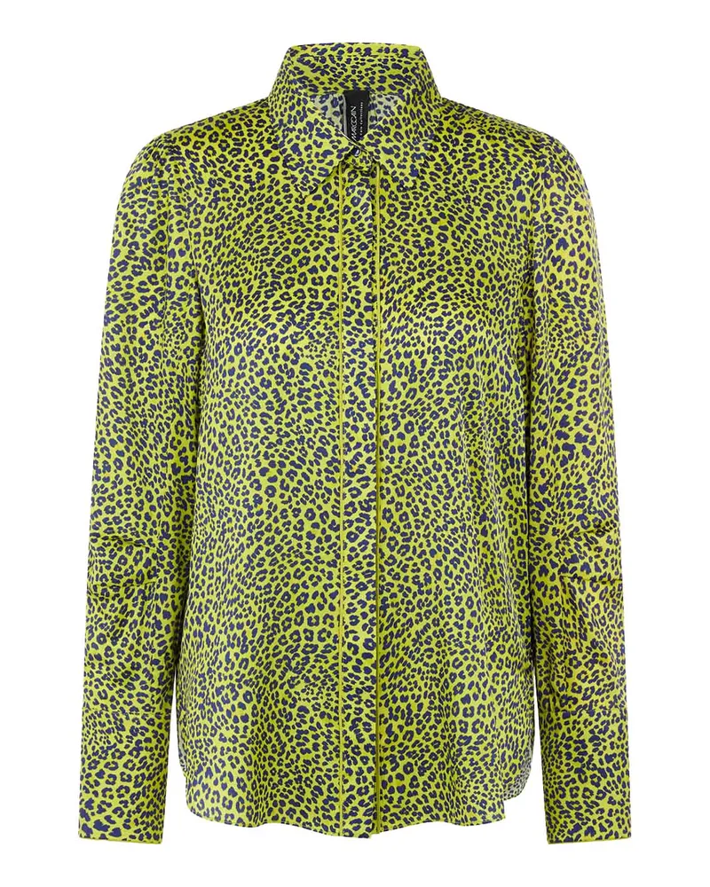 Marc Cain Bluse mit Animal Print Grün