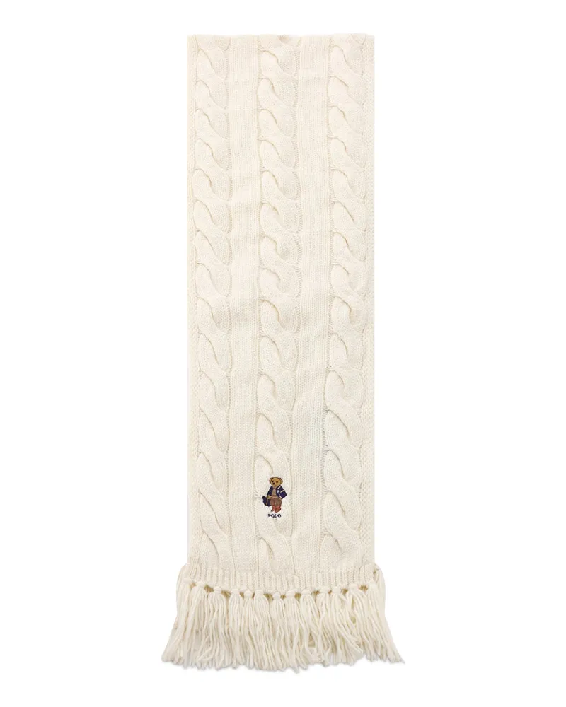 Ralph Lauren Schal aus Woll-Mix Creme
