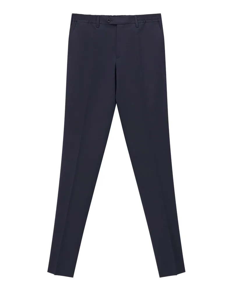 LARDINI Stoffhose aus Baumwolle Dunkelblau