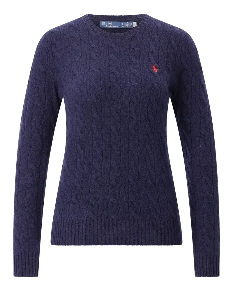 Ralph Lauren Pullover aus Zopfstrick Dunkelblau