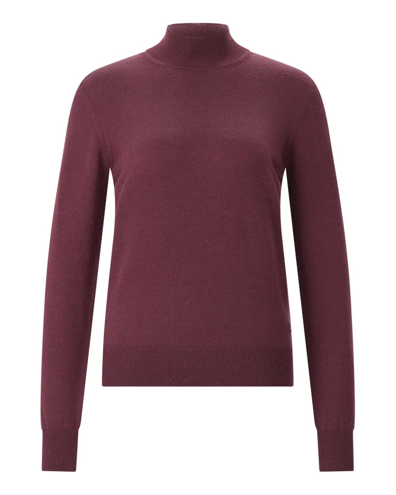 Etro Rollkragenpullover aus Wolle Dunkelrot