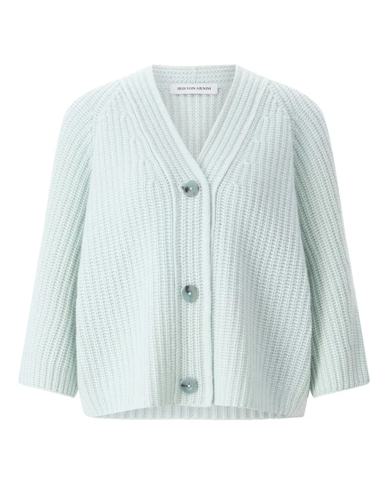 Iris von Arnim Strickjacke Fallou aus Kaschmir Hellgrün