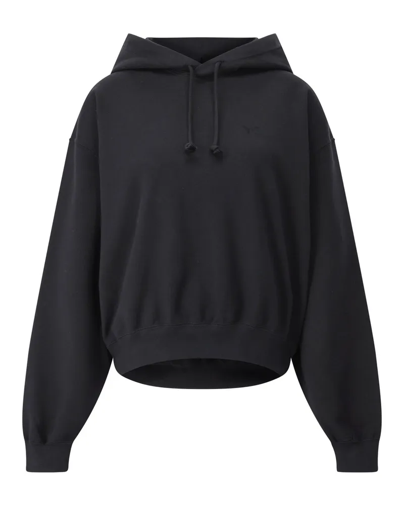 Y-3 Hoodie mit Logo Schwarz