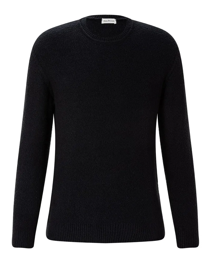 Phil Petter Pullover aus Baumwoll-Mix Schwarz