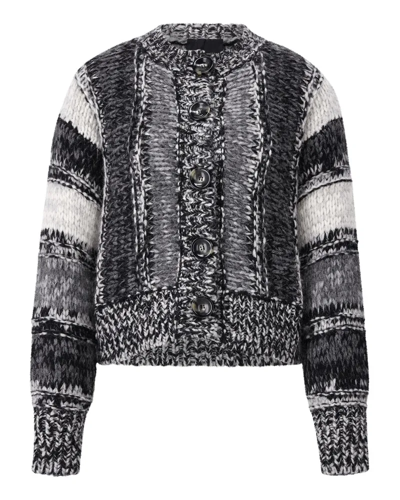 Roberto Collina Strickjacke aus Alpaka-Mix Grau