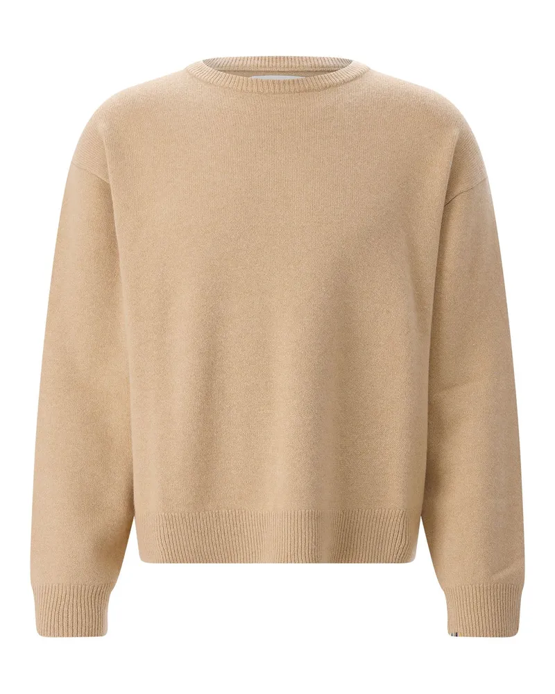 extreme cashmere Pullover Mike aus Kaschmir-Mix Hellbraun