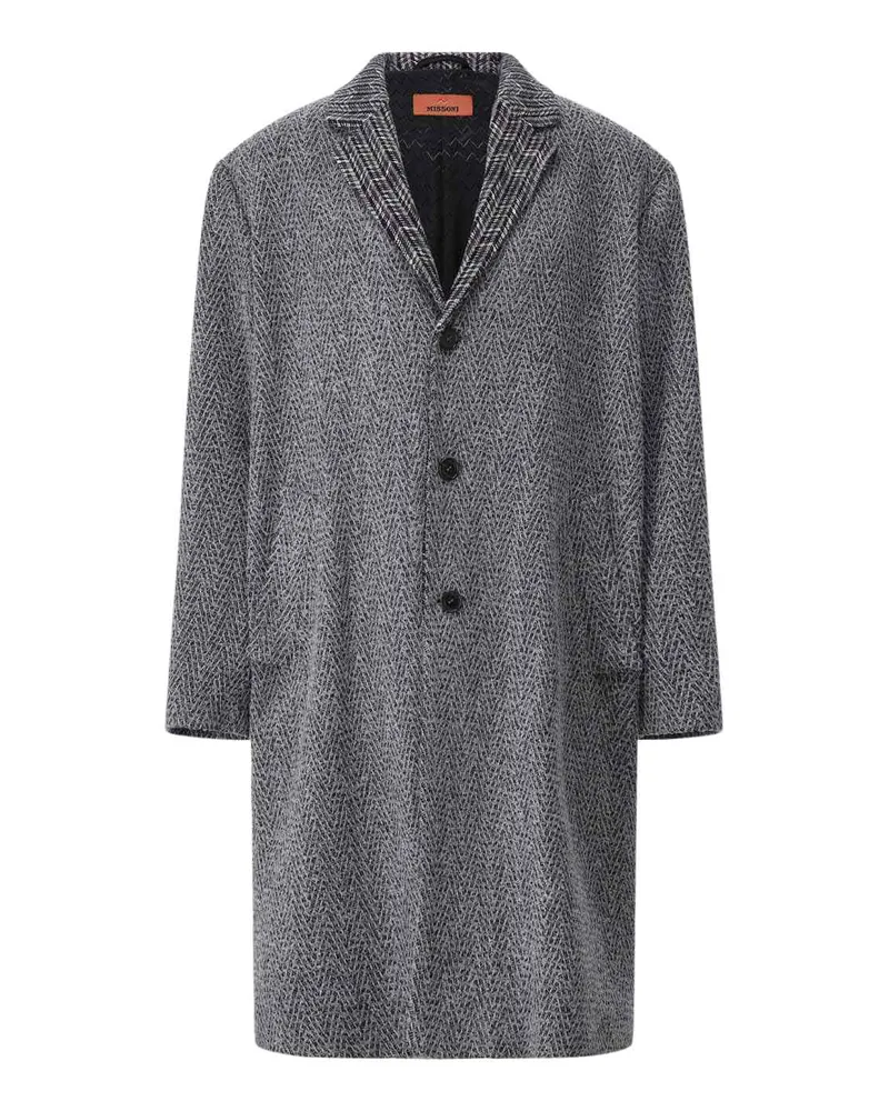 Missoni Mantel aus Woll-Mix Grau