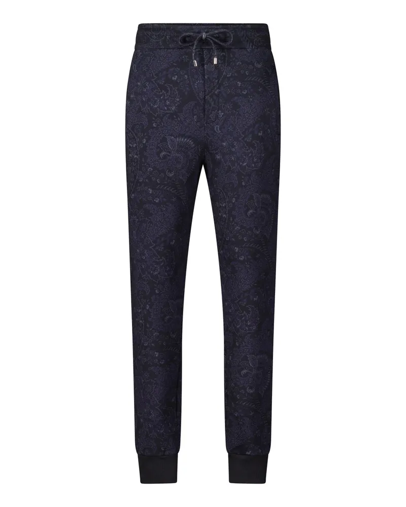Etro Sweatpants mit Paisley Muster Dunkelblau