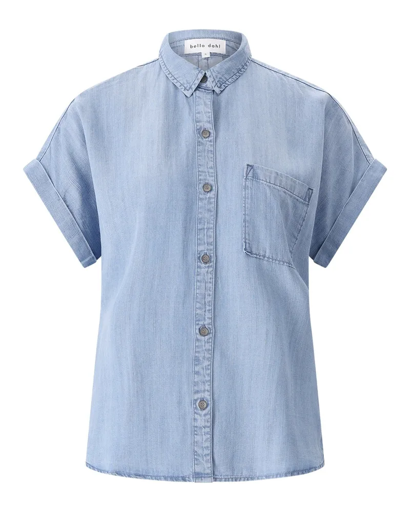 Bella Dahl Hemdbluse im Denim-Look Blau