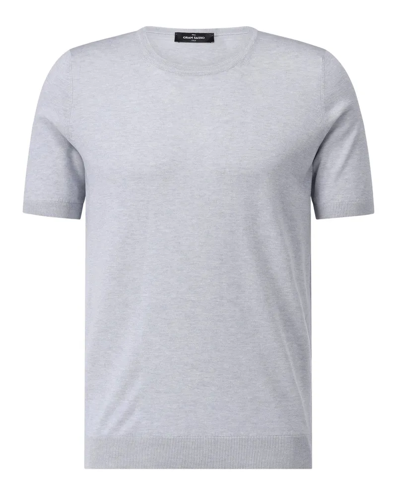 Gran Sasso T-Shirt aus Seide Grau