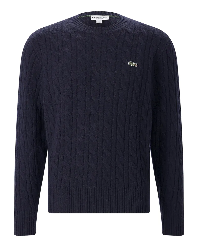 Lacoste Strickpullover aus Wolle Navy