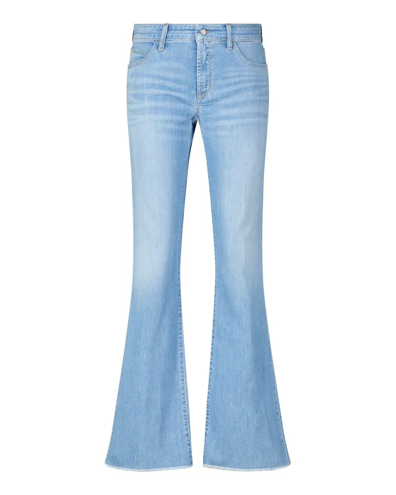 Cambio Flared Jeans Paris aus Baumwolle Hellblau