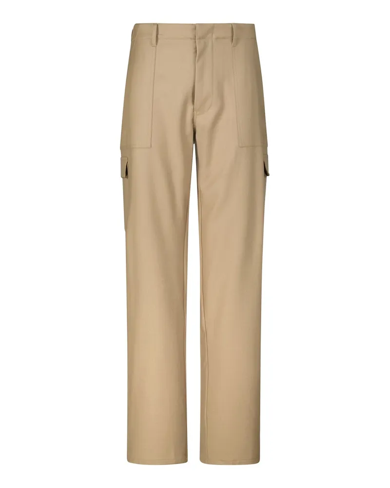 Etro Stoffhose mit Seitentaschen Hellbraun