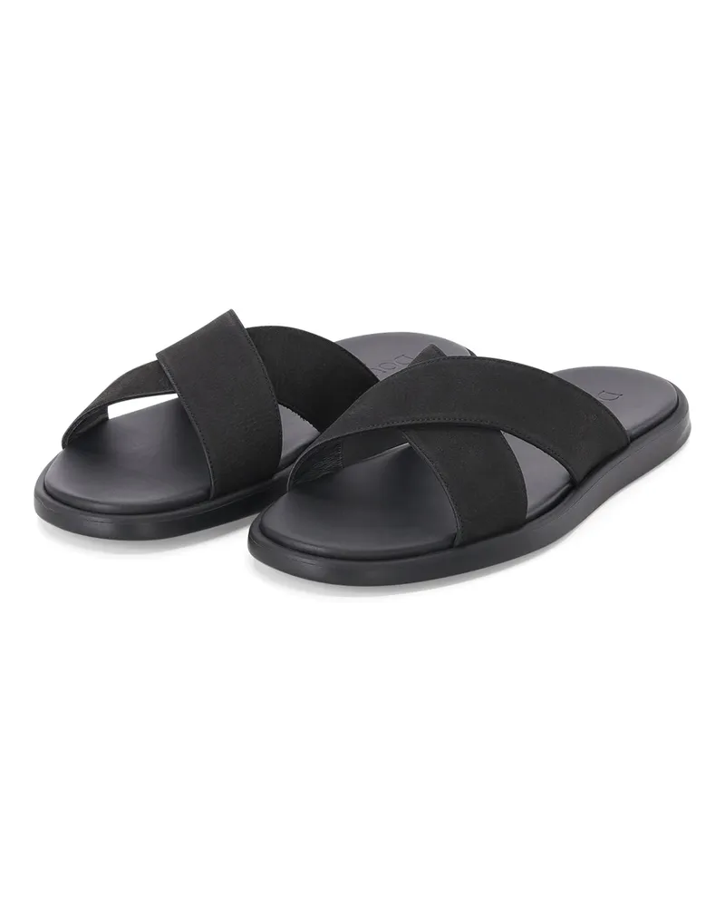 Doucal´s Sandalen aus Leder Schwarz