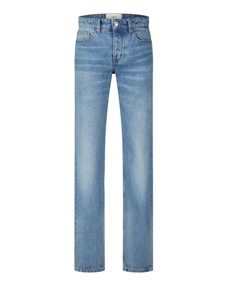 AMI Paris Straight Leg Jeans Blau