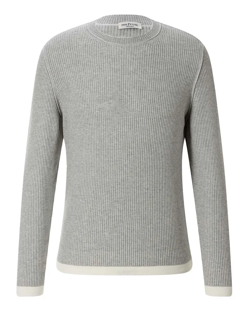 Phil Petter Pullover aus Baumwoll-Mix Grau