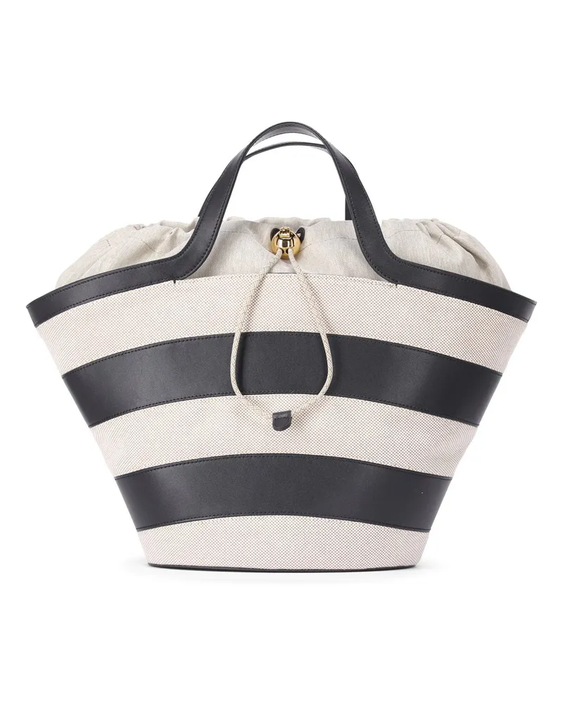 Furla Shopper mit Streifen Beige