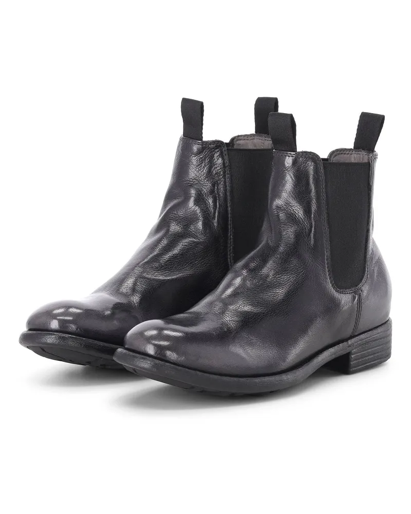 Officine Creative Italia Boots Calixte aus Leder Schwarz