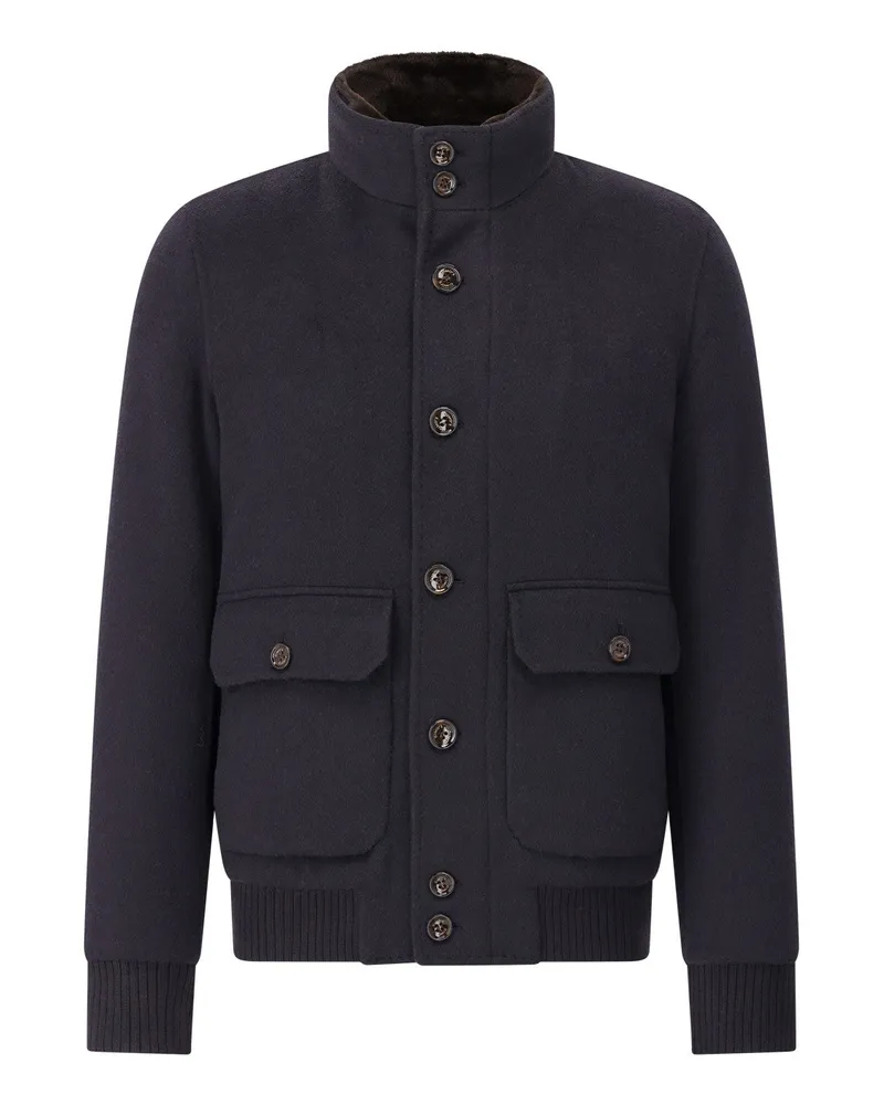 Gimo's Jacke aus Woll-Mix Blau