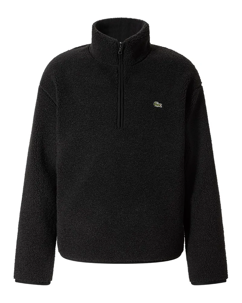 Lacoste Troyer mit Stehkragen Schwarz