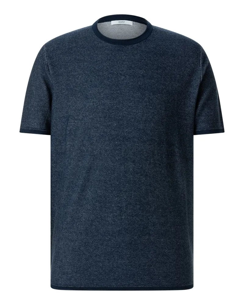 ECKERLE T-Shirt aus Baumwolle Dunkelblau