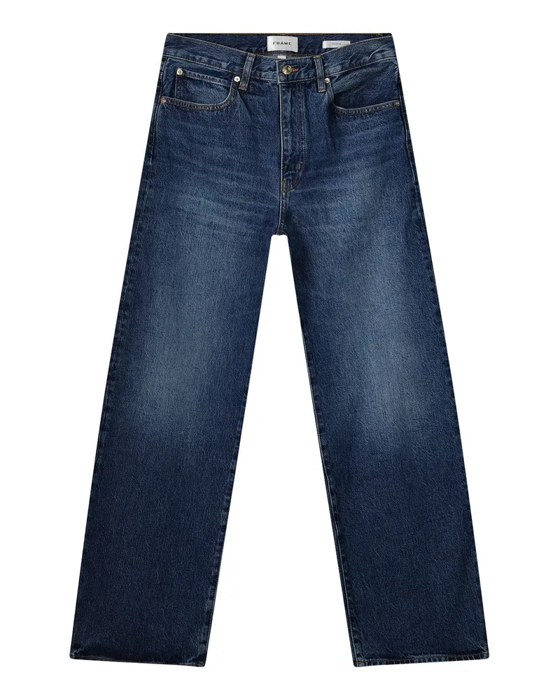 Frame Denim Relaxed-Fit Jeans The Bow Dunkelblau