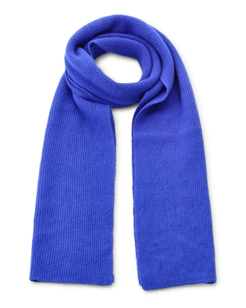 Le Bonnet Schal aus Woll-Mix Blau