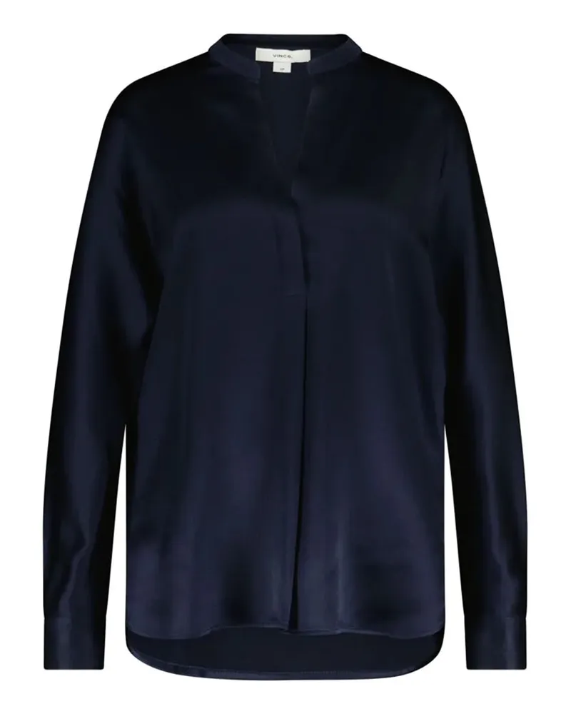 Vince Bluse aus Seide Dunkelblau