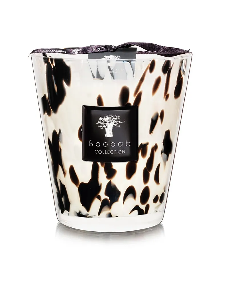 Baobab Collection Duftkerze Pearls Black Schwarz
