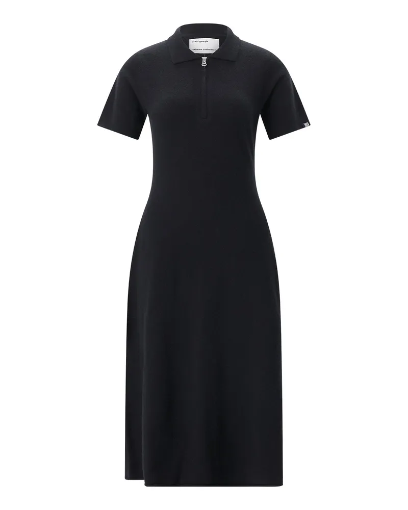 extreme cashmere Midikleid Georgia aus Kaschmir-Mix Schwarz