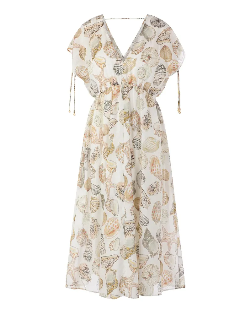 Marc Cain Midikleid mit Muschelprint Multicolor