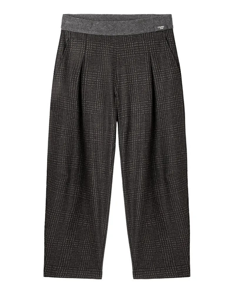 Cambio Hose Olive aus Woll-Mix Anthrazit