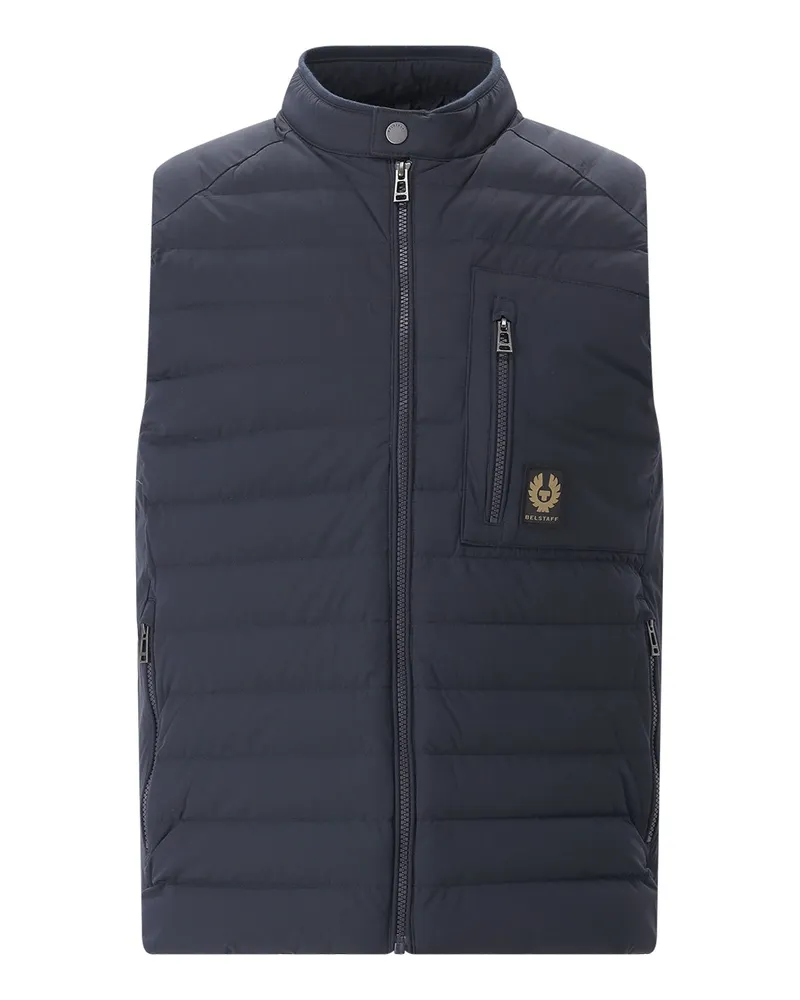 Belstaff Weste mit Logo Dunkelblau