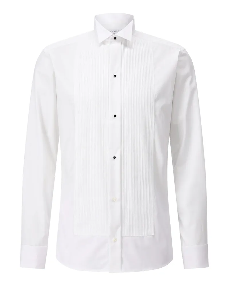 Eton Slim-Fit Twillhemd mit Wing-Kragen Weiß