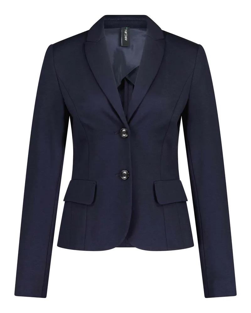 Marc Cain Taillierter Blazer aus feinem Jersey Dunkelblau