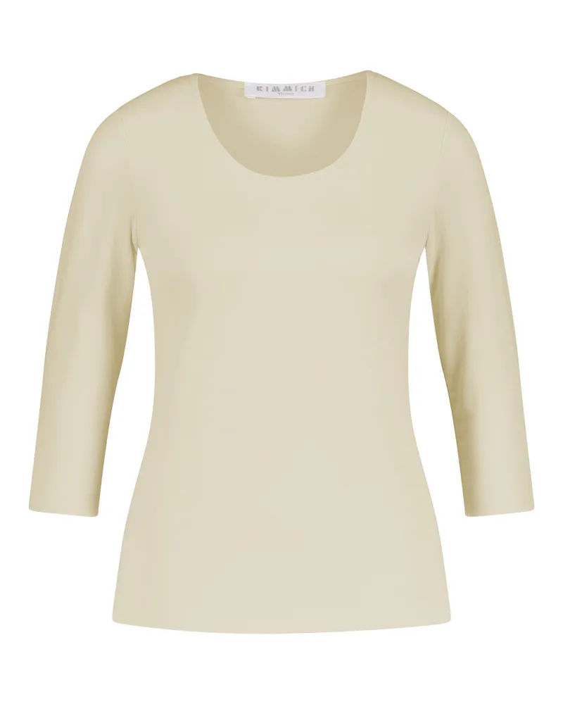 Kimmich Trikot Shirt aus Jersey mit 3/4-Ärmel Beige