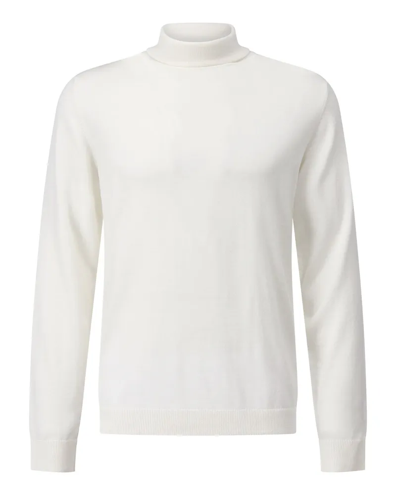 Roberto Collina Rollkragenpullover aus Wolle Creme