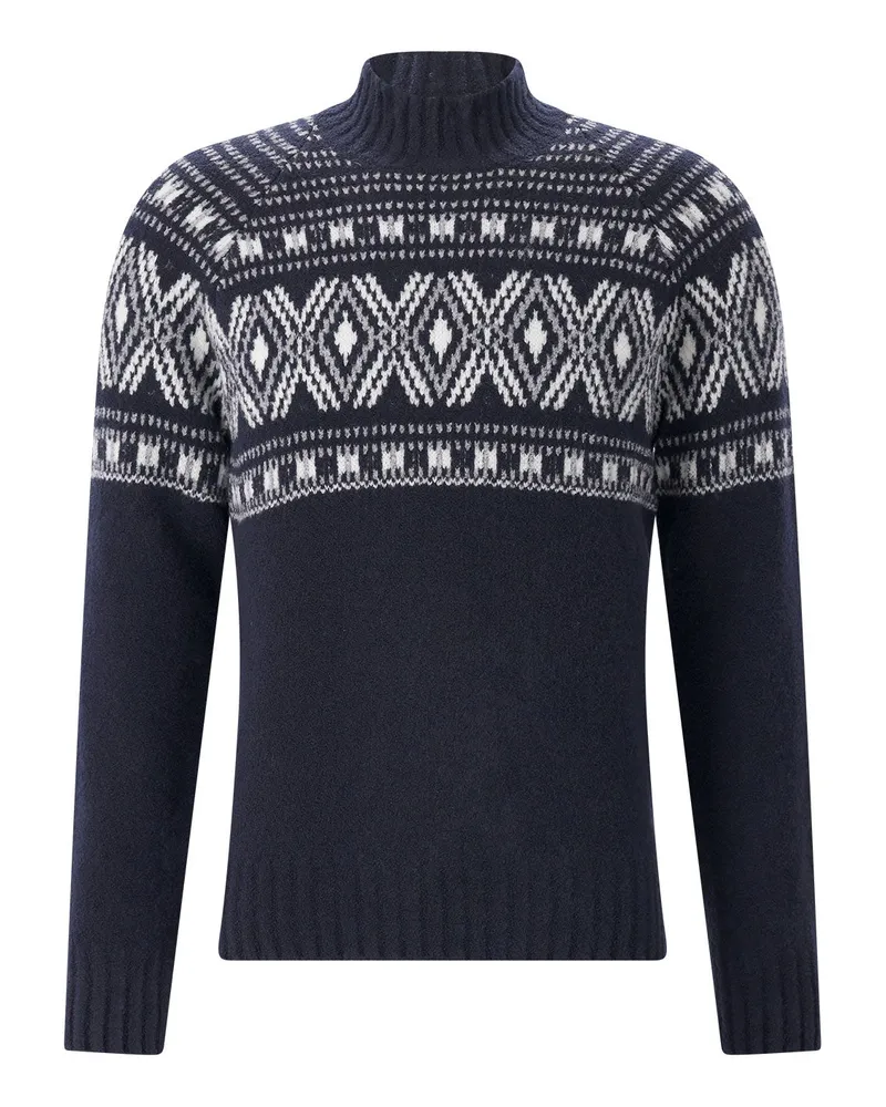 Gran Sasso Pullover aus Schurwolle-Mix Navy