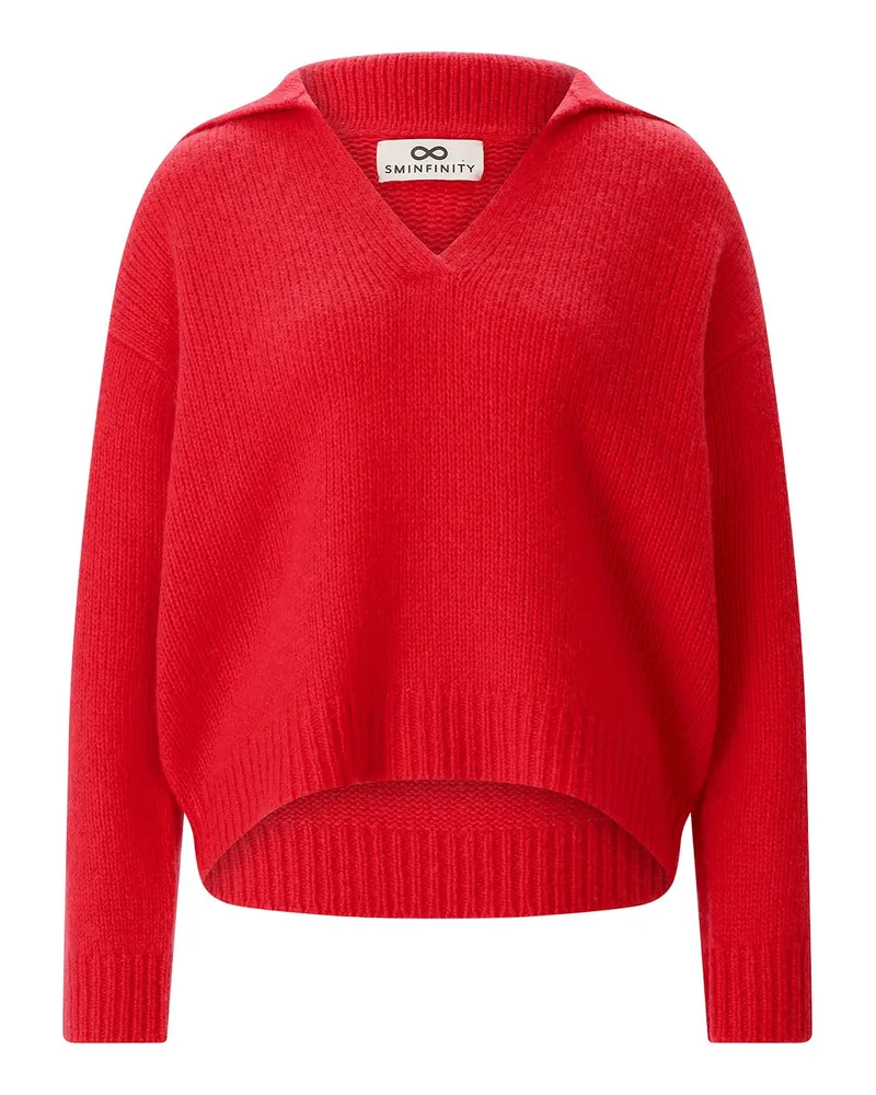 SMINFINITY Pullover aus Kaschmir & Seide Rot