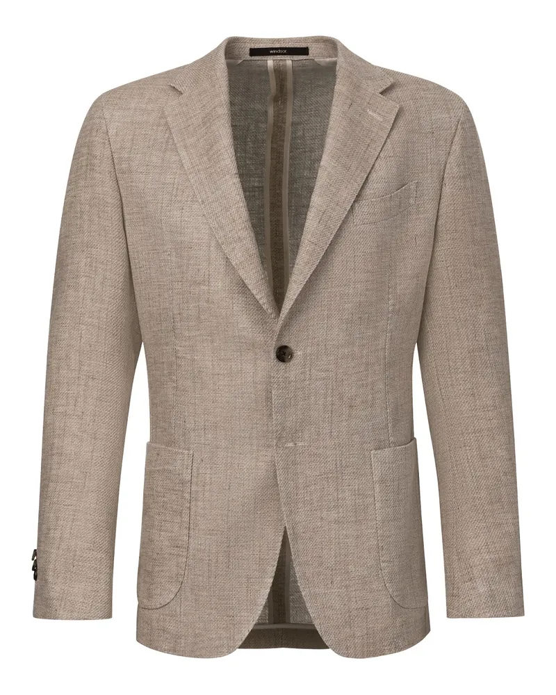 windsor. Sakko aus Leinen-Baumwollmix Beige