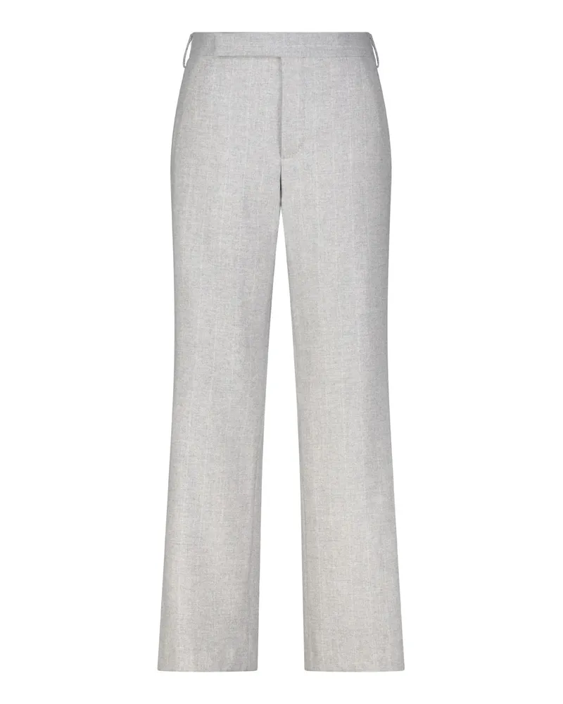LARDINI Straight-Fit Hose aus Woll-Kaschmir-Mix Grau