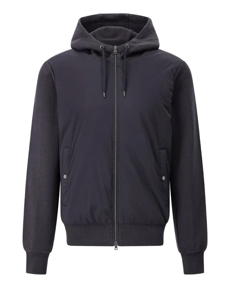 Herno Jacke aus Material-Mix Navy