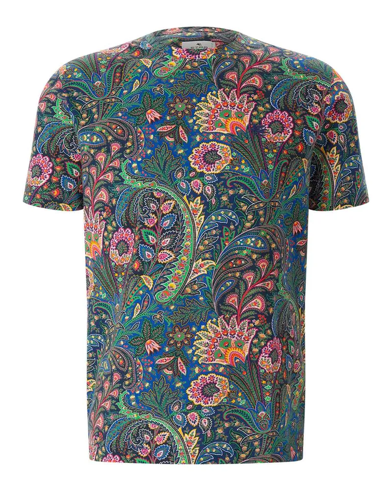 Etro T-Shirt mit Paisley-Muster Multicolor