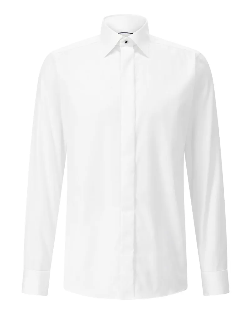 Eton Slim-Fit Twillhemd Weiß