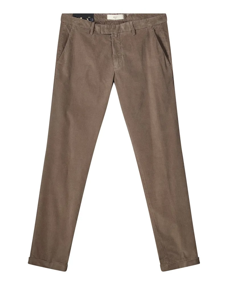 Briglia 1949 Slim-Fit Hose aus Baumwollmix Braun