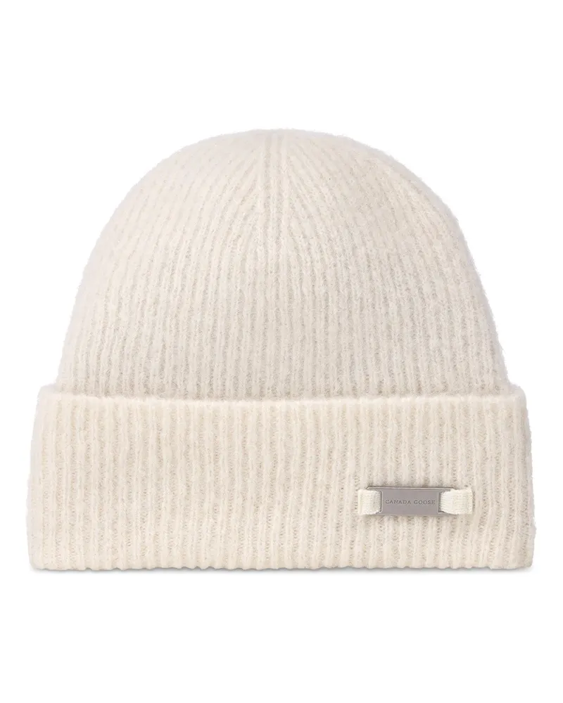 Canada Goose Beanie aus Alpaka Creme